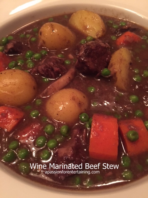 Wine Marinated Beef Stew · A Passion for Entertaining