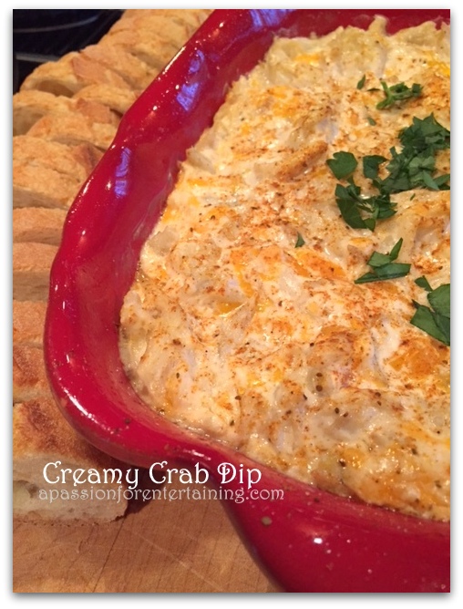Creamy Crab Dip · A Passion for Entertaining